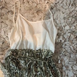Snake print romper